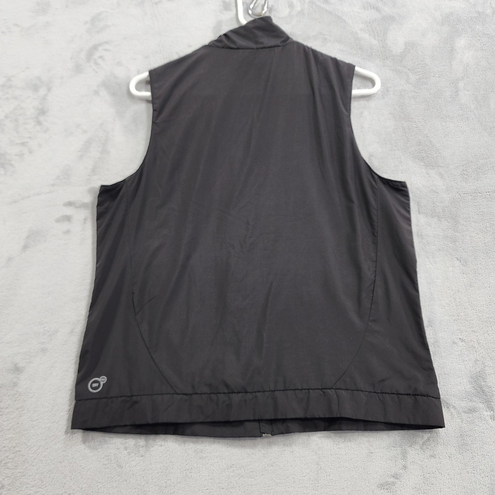 Puma Jacket Womens L Black DryCELL Hooded Convertible Vest Full Zip Running - Picture 15 of 16